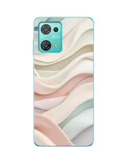 Чехол для Blackview Oscal C30 Pro с картинкой «Пастельные нежные волны»
