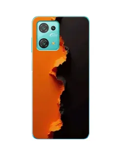 Чехол для Blackview Oscal C30 Pro с картинкой «Оранжевый разлом»