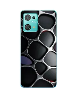 Чехол для Blackview Oscal C30 Pro с картинкой «Объемная темная решетка»