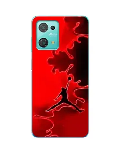 Чехол для Blackview Oscal C30 с картинкой «Jordan Red Smoke»
