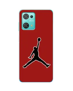 Чехол для Blackview Oscal C30 с картинкой «Jordan Red Back»