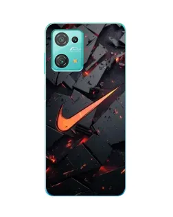 Чохол для Blackview Oscal C30 з картинкою «Nike — ефект розломів»