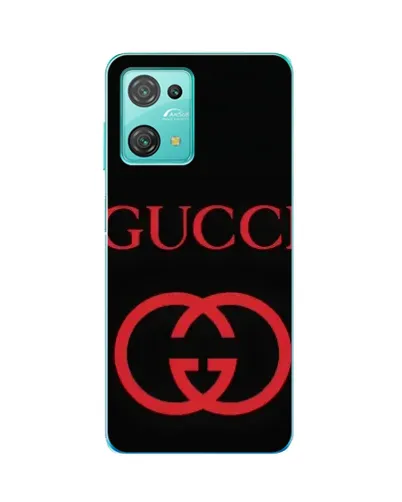 Чехол для Blackview Oscal C30 с картинкой «Gucci — красный логотип»