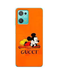 Чехол для Blackview Oscal C30 с картинкой «Микки Маус Gucci — оранж»