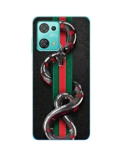 Чехол для Blackview Oscal C30 с картинкой «Gucci — змея на полосе»