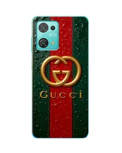 Чехол для Blackview Oscal C30 с картинкой «Gucci — фирменная полоса и золото»