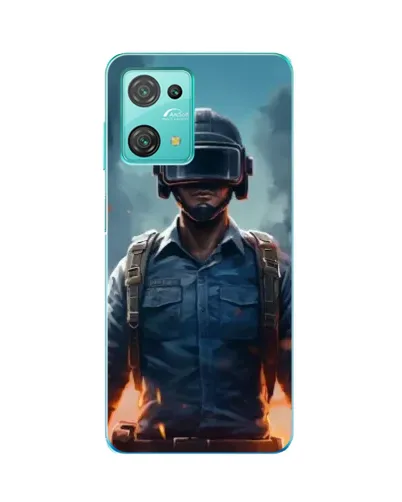 Чехол для Blackview Oscal C30 с картинкой «PUBG — реалистичный герой»