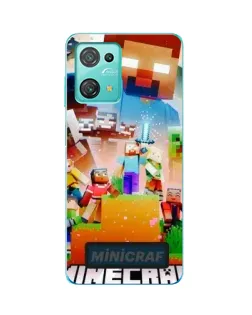 Чохол для Blackview Oscal C30 з картинкою «Minecraft герої гри»