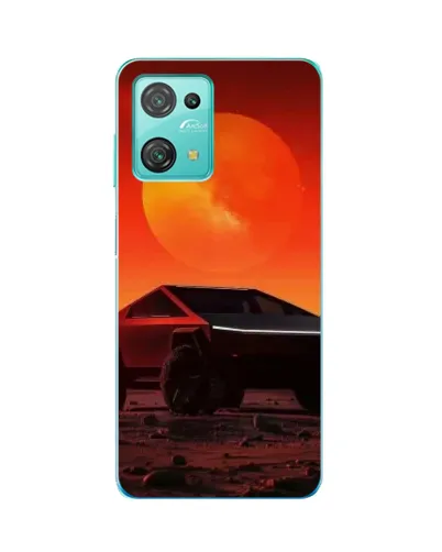 Чехол для Blackview Oscal C30 с картинкой «Cybertruck на Марсе»