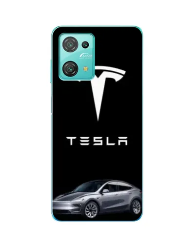 Чехол для Blackview Oscal C30 с картинкой «Tesla Model Y»