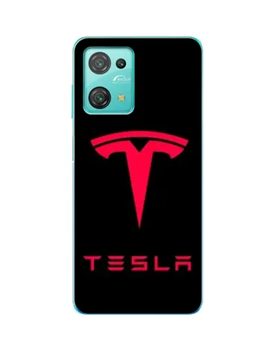 Чехол для Blackview Oscal C30 с картинкой «Tesla Red Logo»