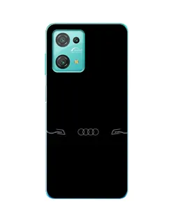 Чехол для Blackview Oscal C30 с картинкой «Audi — световой подпись»