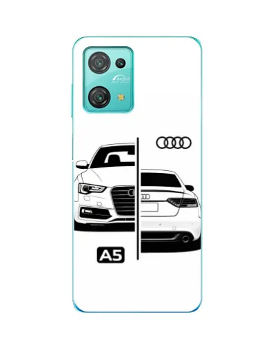 Чехол для Blackview Oscal C30 с картинкой «Audi — контрастный дизайн»