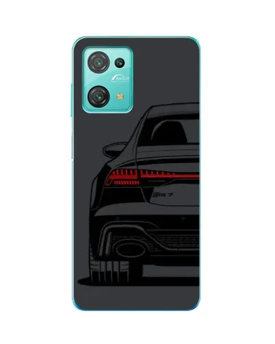 Чехол для Blackview Oscal C30 с картинкой «Задняя часть Audi — арт»