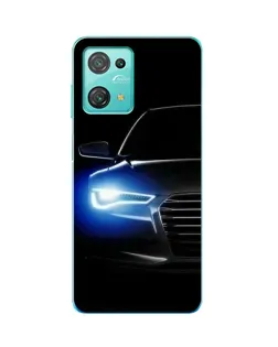 Чехол для Blackview Oscal C30 с картинкой «Неоновый взгляд Audi»