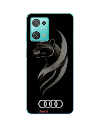 Чехол для Blackview Oscal C30 с картинкой «Графика — пантера и Audi»