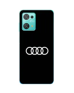Чехол для Blackview Oscal C30 с картинкой «Audi White Logo»
