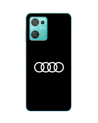 Чехол для Blackview Oscal C30 с картинкой «Audi White Logo»