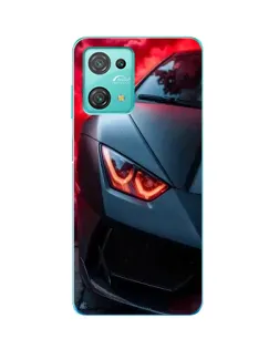Чехол для Blackview Oscal C30 с картинкой «Lamborghini красное сияние»