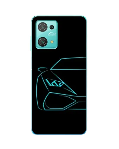 Чехол для Blackview Oscal C30 с картинкой «Голубой силуэт Lamborghini» Чехол для Blackview Oscal C30 с картинкой «Голубой силуэт Lamborghini»