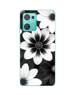 Чехол для Blackview Oscal C30 с картинкой «Монохромные астры»