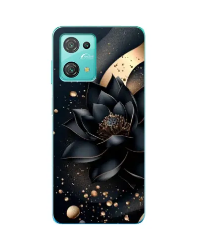 Чехол для Blackview Oscal C30 с картинкой «Черный лотос»
