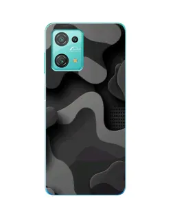 Чехол для Blackview Oscal C30 с картинкой «Темный абстрактный камуфляж»