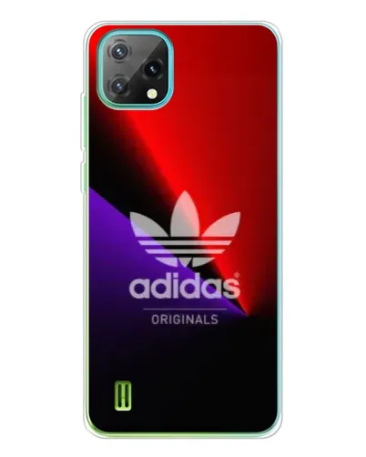 Чехол для Blackview Oscal C60 с картинкой «Adidas Red Neon»