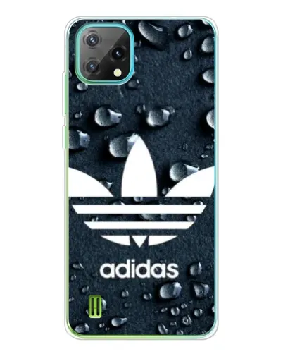 Чехол для Blackview Oscal C60 с картинкой «Adidas Trefoil Blue»