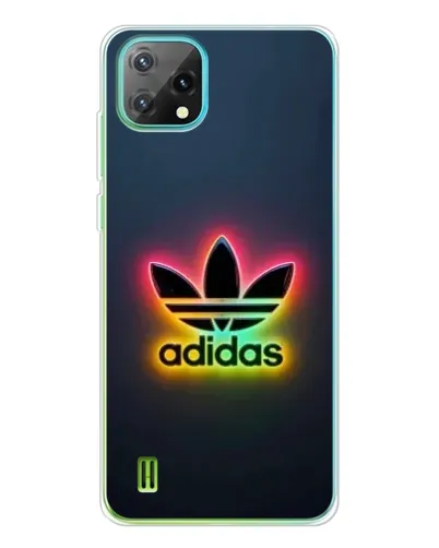 Чехол для Blackview Oscal C60 с картинкой «Неоновый Adidas»