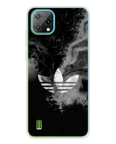 Чехол для Blackview Oscal C60 с картинкой «Абстрактный дым Adidas»