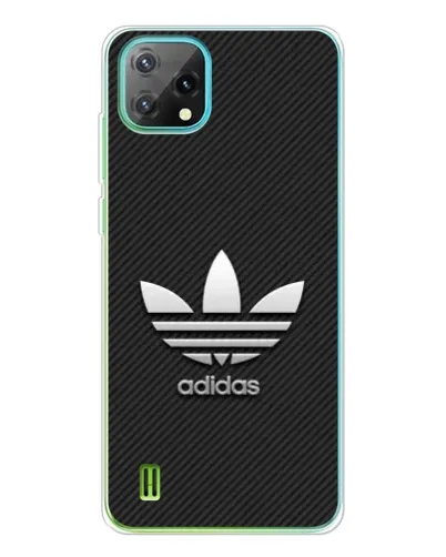 Чехол для Blackview Oscal C60 с картинкой «Adidas Карбоновая текстура»