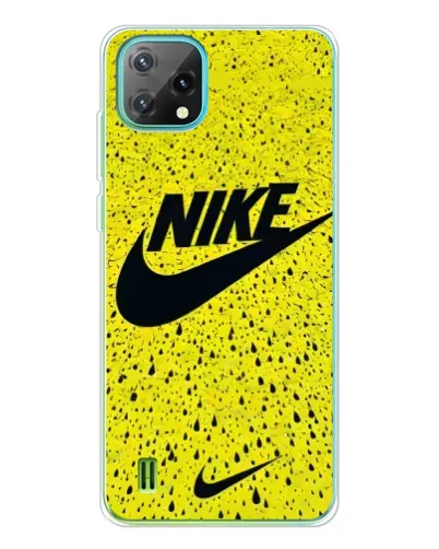 Чехол для Blackview Oscal C60 с картинкой «Желтый текстурный Nike» Чехол для Blackview Oscal C60 с картинкой «Желтый текстурный Nike»