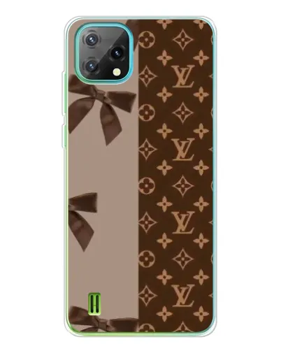 Чехол для Blackview Oscal C60 с картинкой «Louis Vuitton — банты»