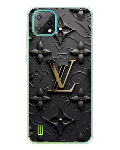 Чехол для Blackview Oscal C60 с картинкой «Кожаная текстура LV»