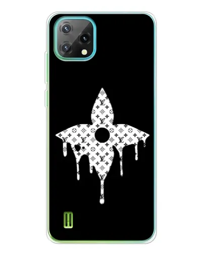 Чехол для Blackview Oscal C60 с картинкой «Цветочная монограмма»