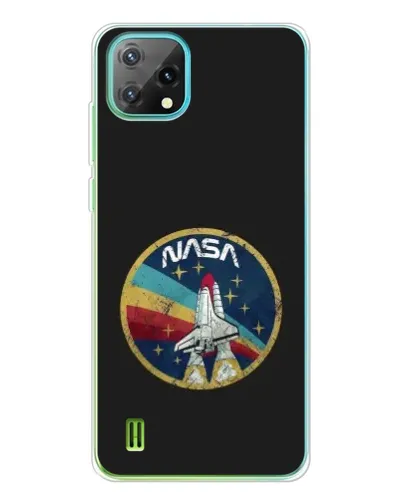 Чехол для Blackview Oscal C60 с картинкой «NASA — эмблема миссии»