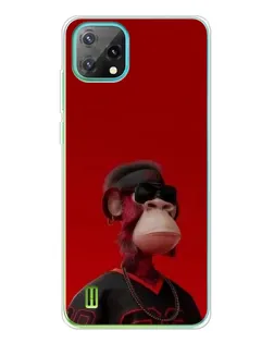 Чехол для Blackview Oscal C60 с картинкой «Bored Ape в красном» Чехол для Blackview Oscal C60 с картинкой «Bored Ape в красном»