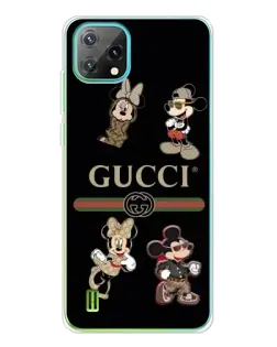 Чехол для Blackview Oscal C60 с картинкой «Gucci — герои Disney и монограмма»