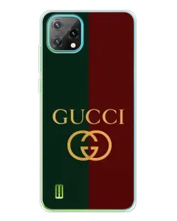 Чехол для Blackview Oscal C60 с картинкой «Gucci — темно-зеленый градиент»