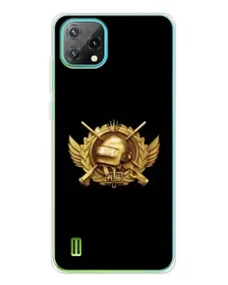 Чехол для Blackview Oscal C60 с картинкой «PUBG — оранжевый градиент»