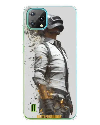 Чехол для Blackview Oscal C60 с картинкой «PUBG — боец в пыли»