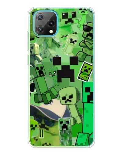 Чехол для Blackview Oscal C60 с картинкой «Криперы Minecraft» Чехол для Blackview Oscal C60 с картинкой «Криперы Minecraft»