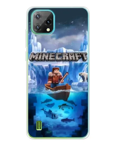 Чехол для Blackview Oscal C60 с картинкой «Minecraft ледяной мир» Чехол для Blackview Oscal C60 с картинкой «Minecraft ледяной мир»