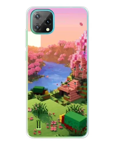 Чехол для Blackview Oscal C60 с картинкой «Розовое дерево Minecraft» Чехол для Blackview Oscal C60 с картинкой «Розовое дерево Minecraft»