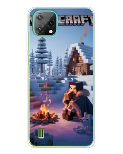 Чехол для Blackview Oscal C60 с картинкой «Зимний Minecraft» Чехол для Blackview Oscal C60 с картинкой «Зимний Minecraft»