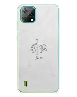 Чехол для Blackview Oscal C60 с картинкой «Иоанна 3:16 Крест»