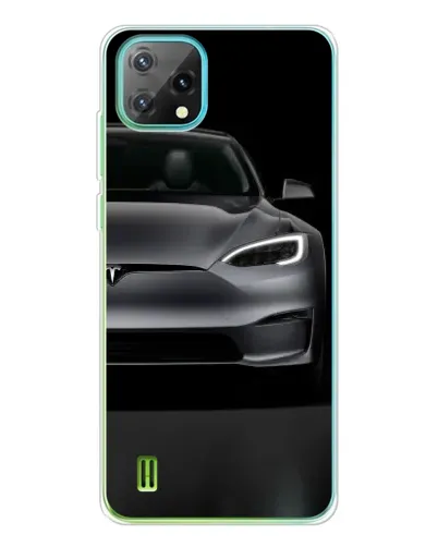Чехол для Blackview Oscal C60 с картинкой «Tesla Model S Look»