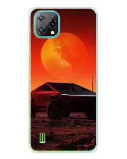 Чохол для Blackview Oscal C60 з картинкою «Cybertruck на Марсі»