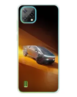 Чехол для Blackview Oscal C60 с картинкой «Cybertruck в пустыне»